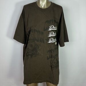 TRAVIS SCOTT X MITCHELL & NESS OREGON DUCKS SEAL TEE BROWN NWOT